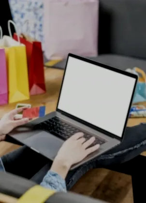 Client paying online for access to a program