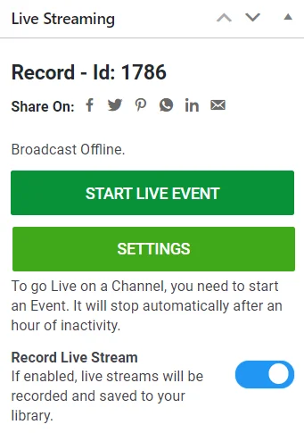 recording live streams