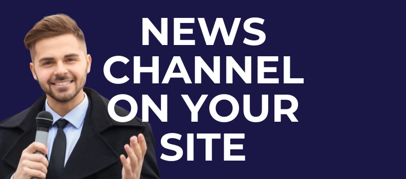 news channel on my website